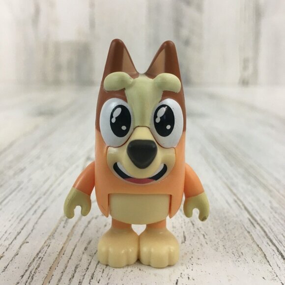 Bluey Bingo Heeler Please Face BIG GRIN Star Eyes Smile Sister Figure Blue NEW - Picture 1 of 7